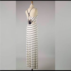 Cute striped off-white dress